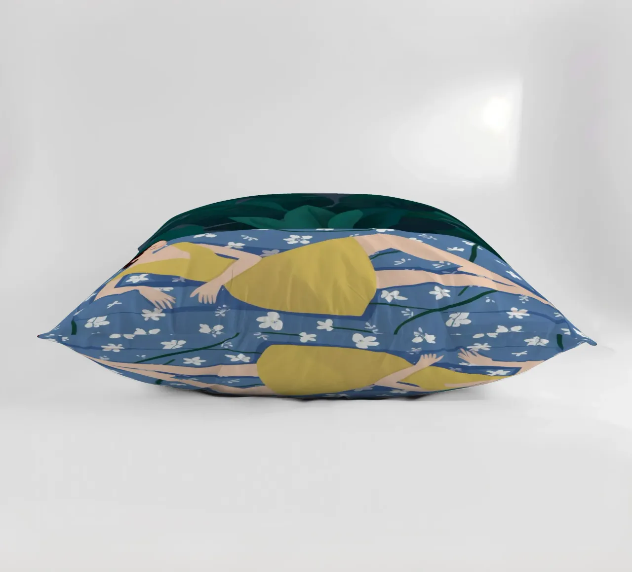 Emerald Reading Repose decorative cushion by Giant Foxs