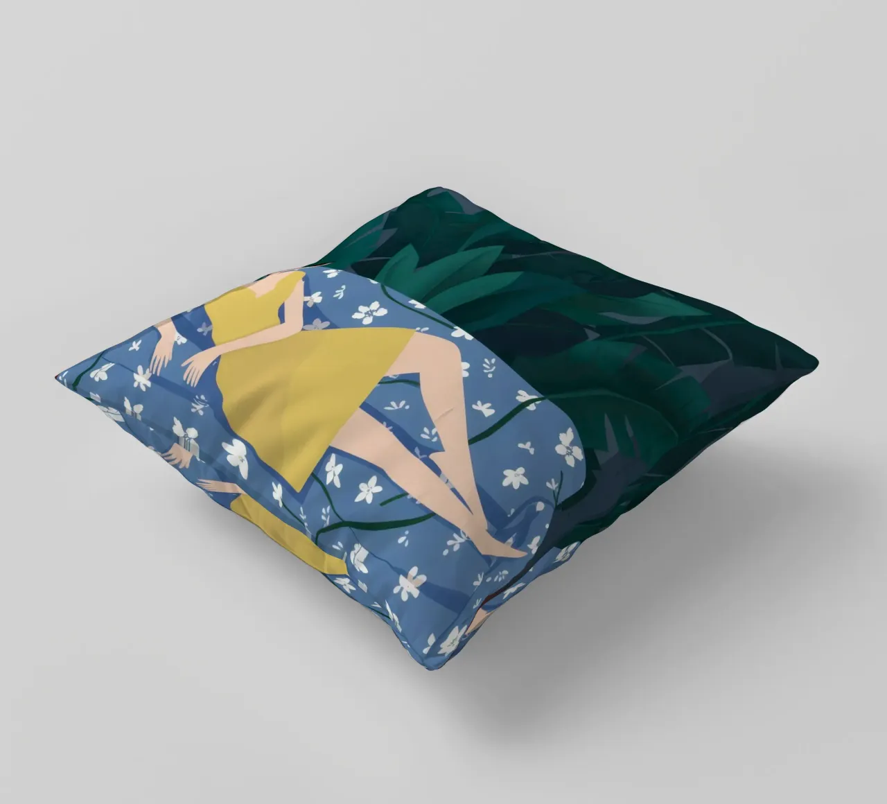 Emerald Reading Repose decorative cushion by Giant Foxs