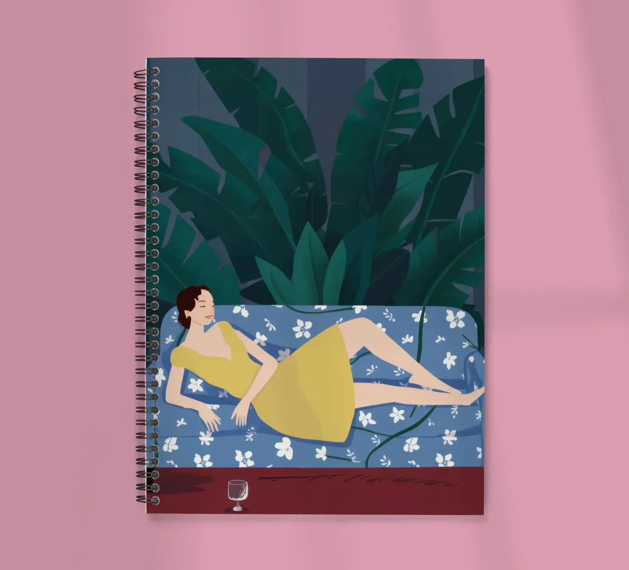 Emerald Reading Repose spiral notebook by Giant Foxs