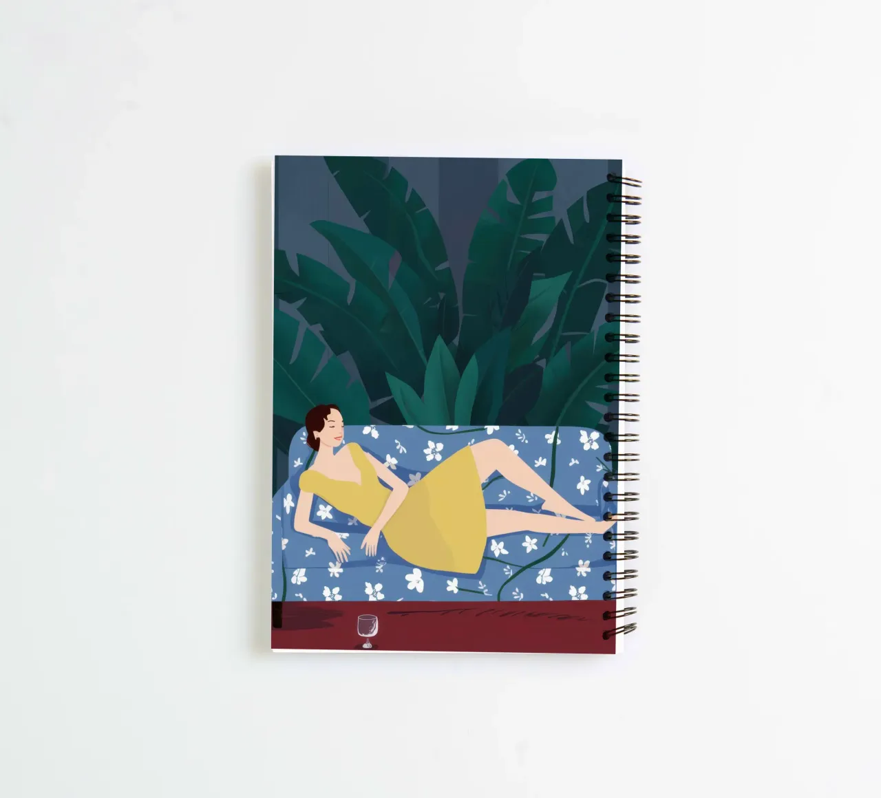 Emerald Reading Repose spiral notebook by Giant Foxs