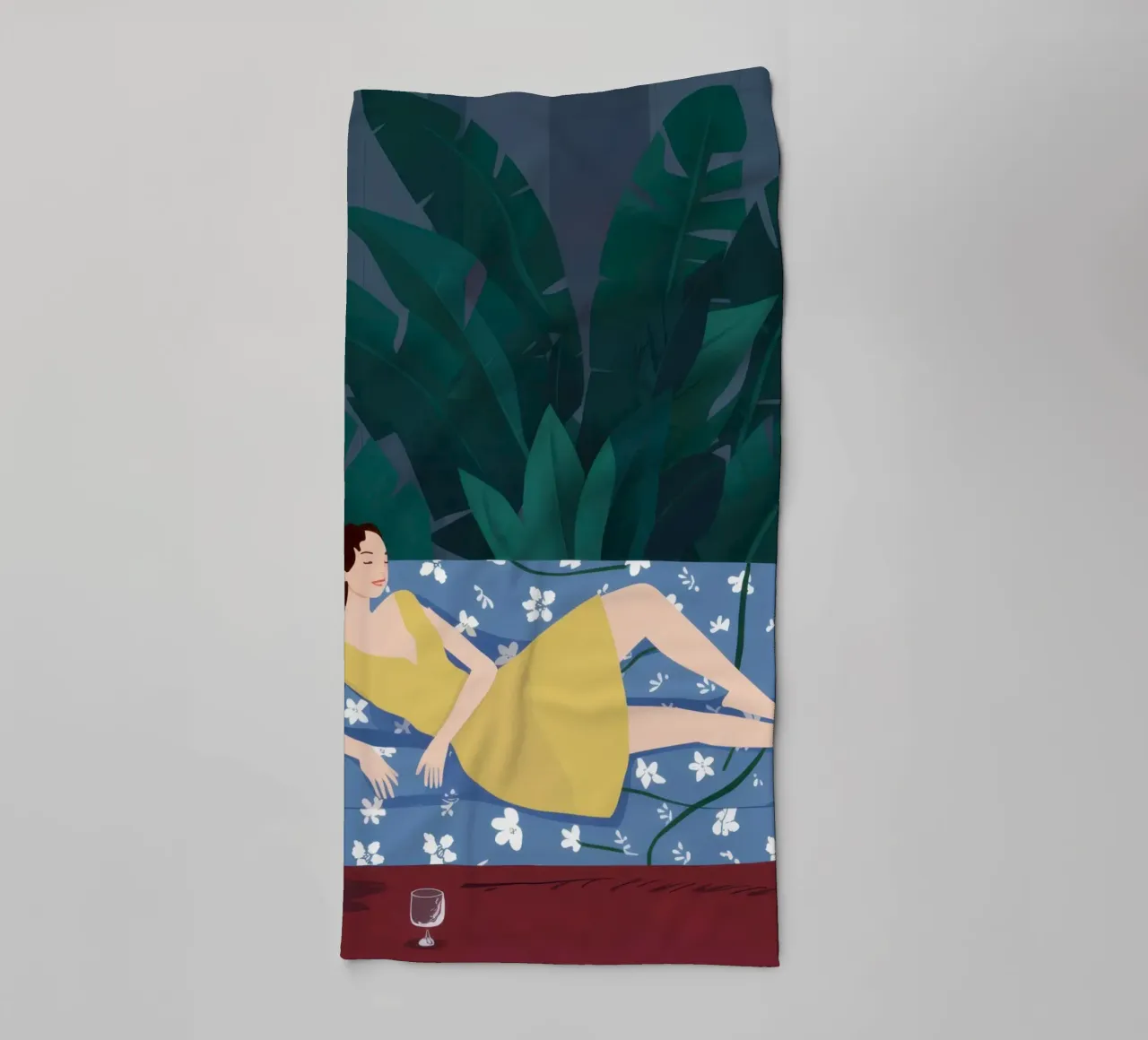 Emerald Reading Repose towel by Giant Foxs