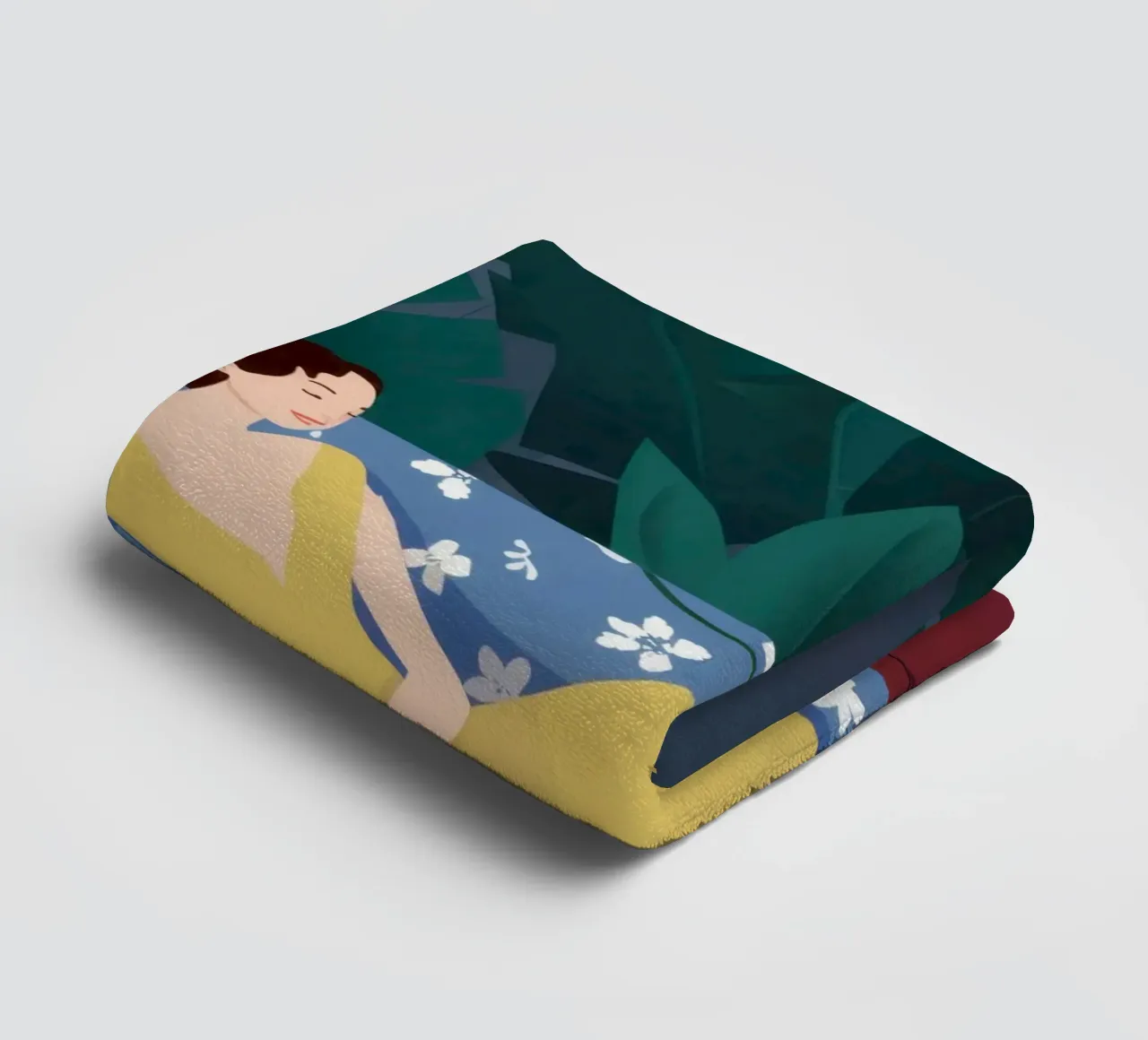 Emerald Reading Repose towel by Giant Foxs