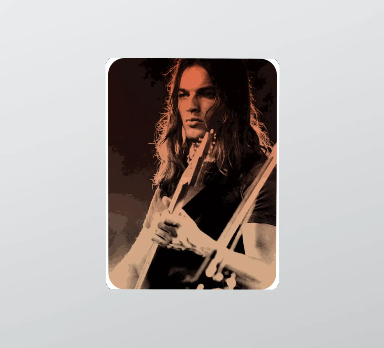 David Gilmour Sticker von Lembayung art