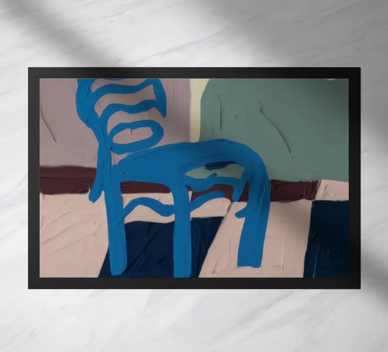 Sedile a scacchi Ceruleo zerbino da Rain Balance