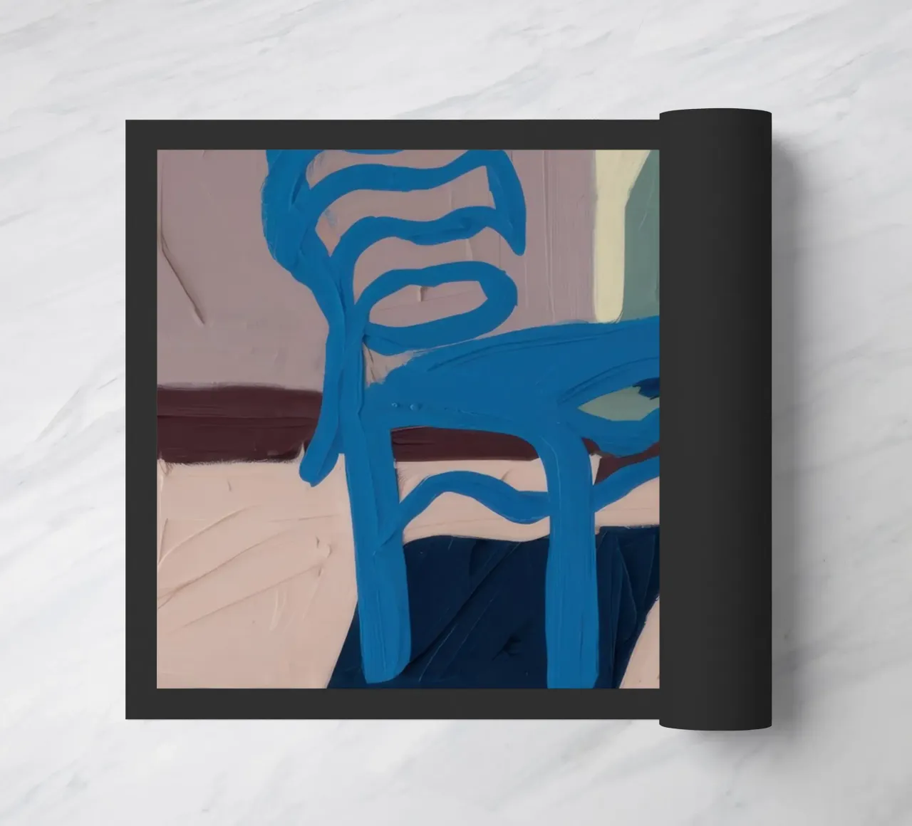 Sedile a scacchi Ceruleo zerbino da Rain Balance