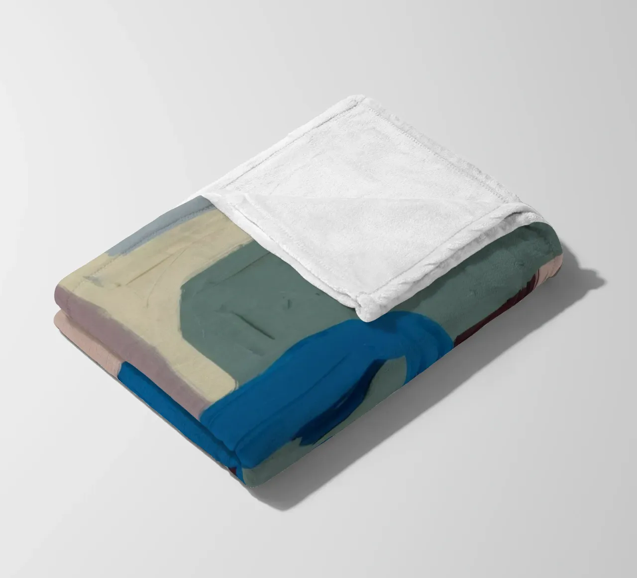 Sedile a scacchi Ceruleo coperta in pile da Rain Balance