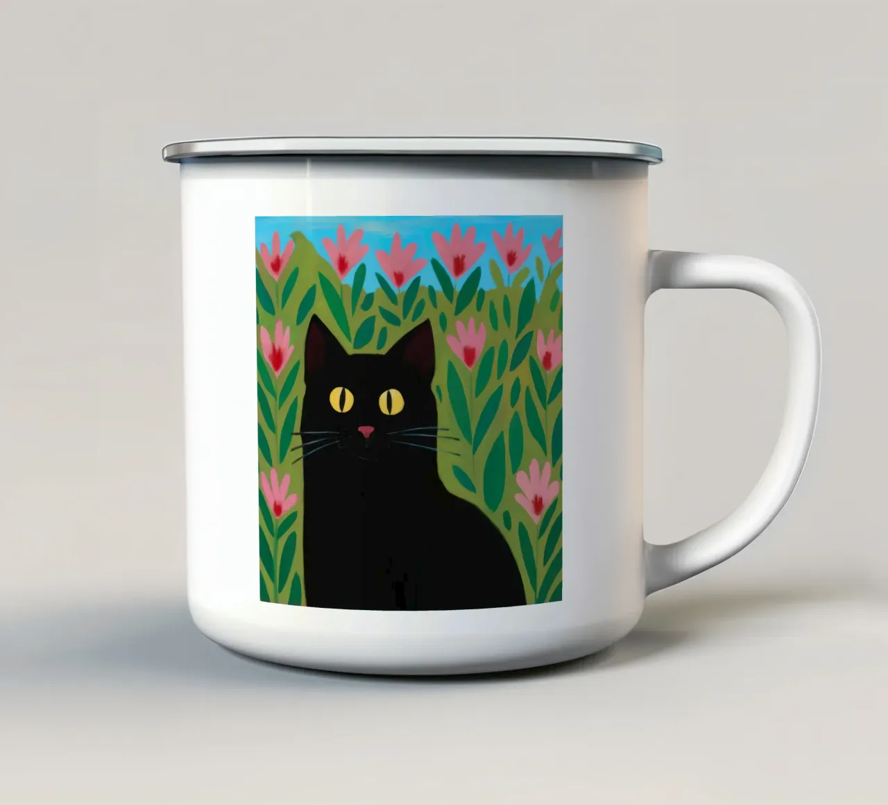 Ombra del giardino dei tulipani tazza in smalto da Reds Jays