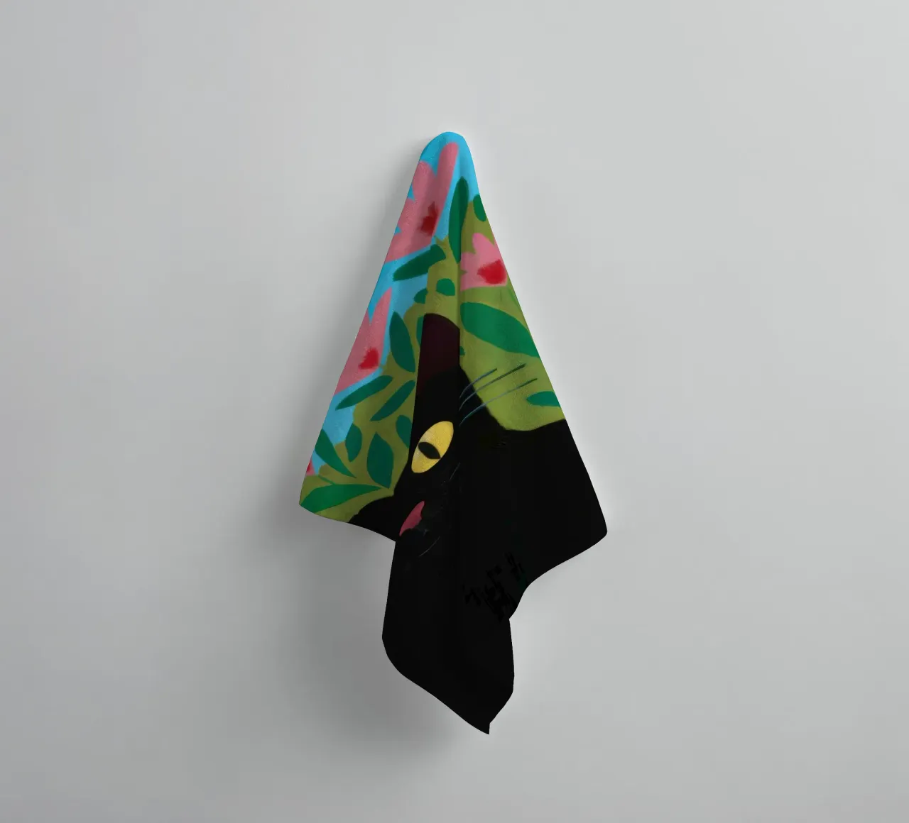 Tulip Garden Shadow towel by Reds Jays