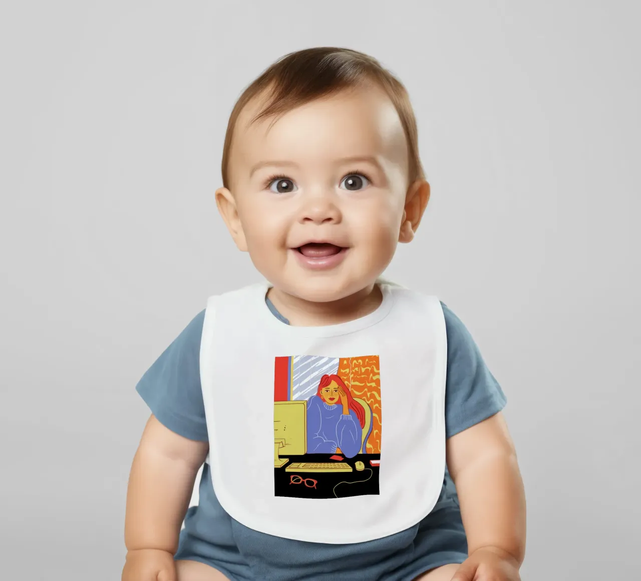 Mitternachtscodierung Glühen Babylätzchen von Giant Foxs