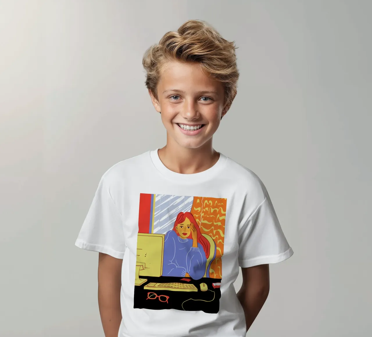 Midnight Coding Glow t-shirt bambini da Giant Foxs