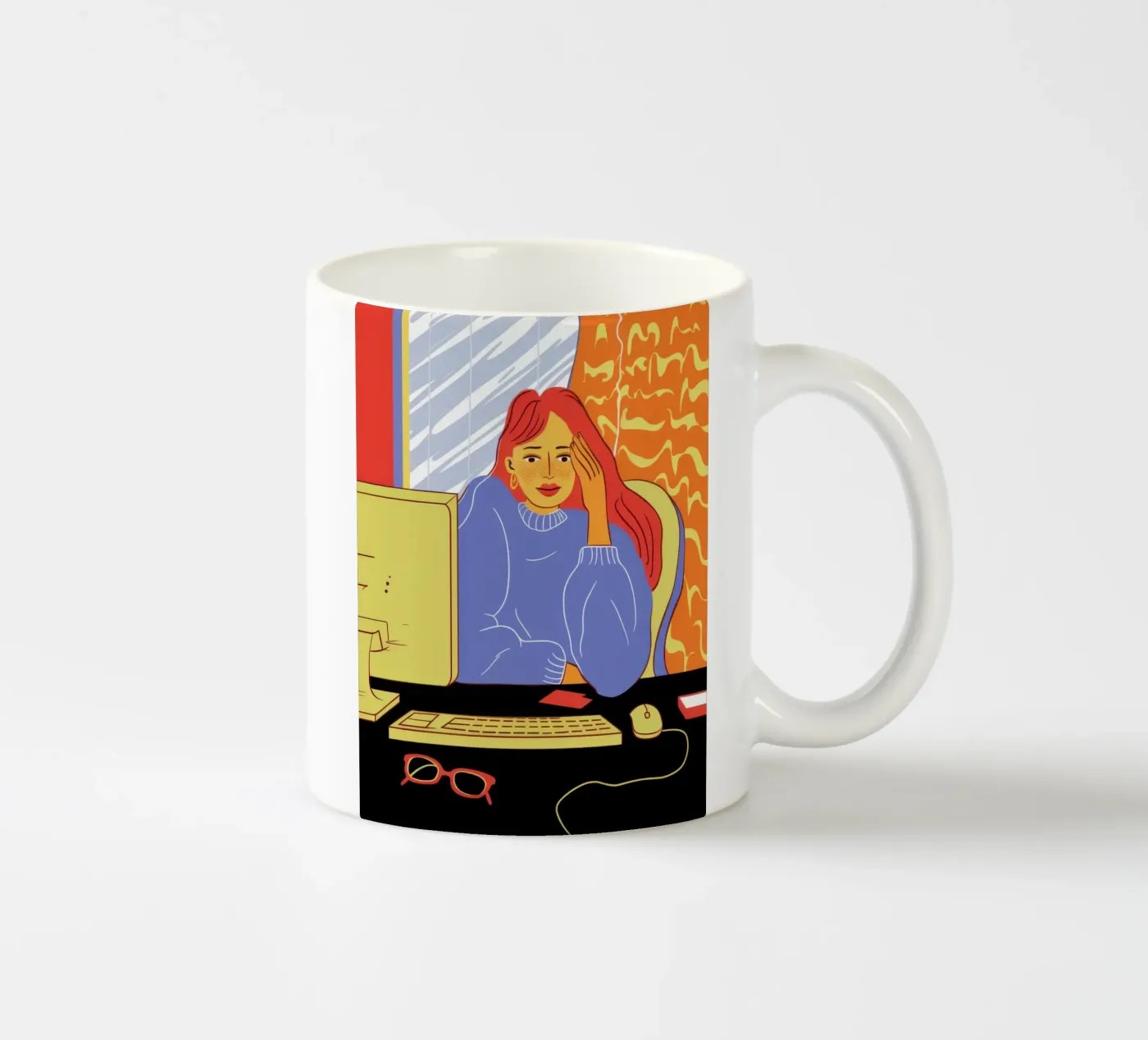 Midnight Coding Glow ceramic mug by Giant Foxs