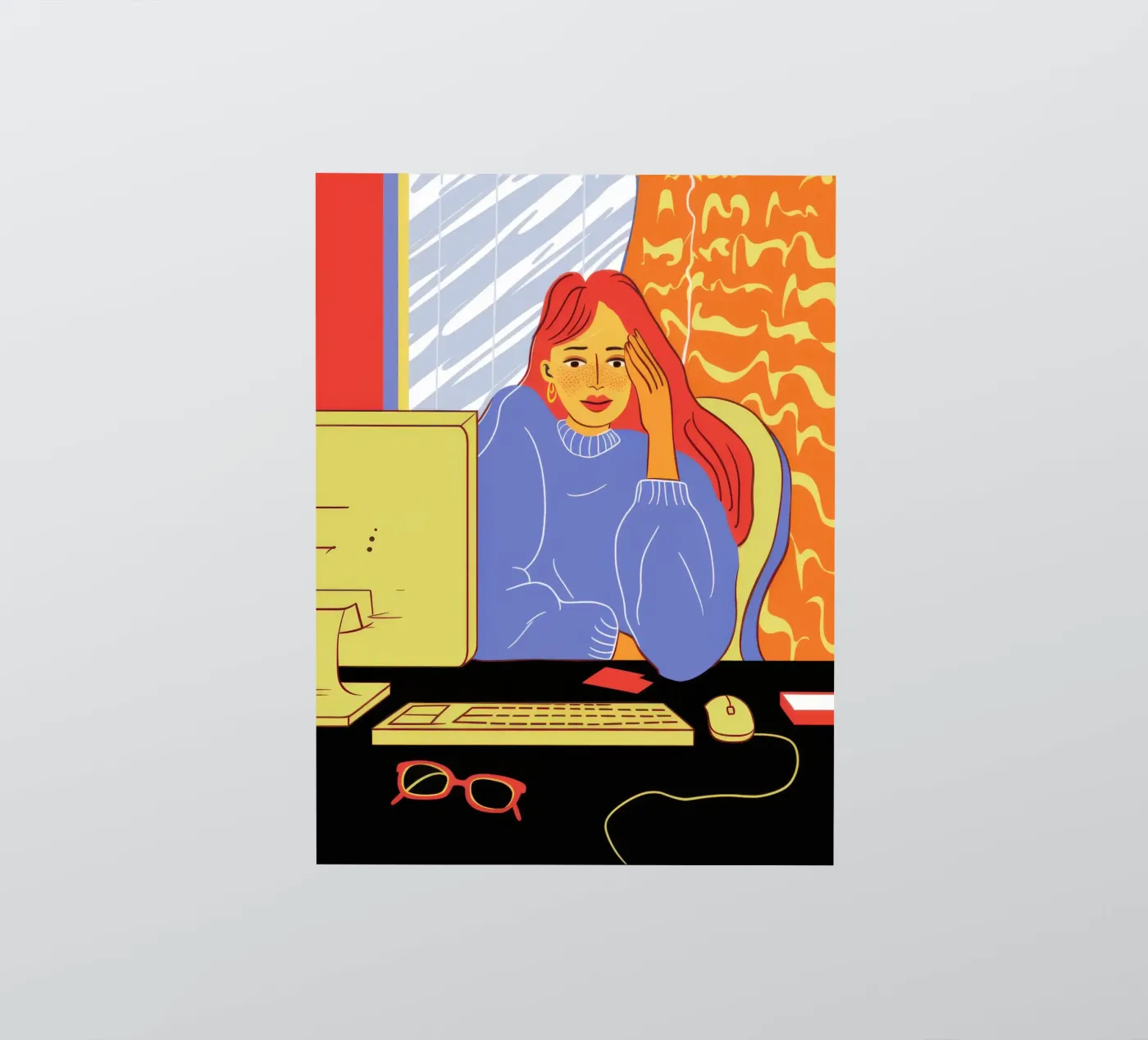 Midnight Coding Glow sticker by Giant Foxs