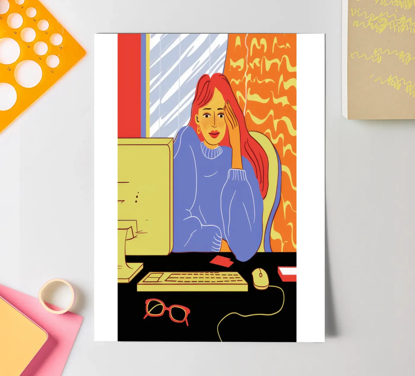 Midnight Coding Glow sticker sheet by Giant Foxs