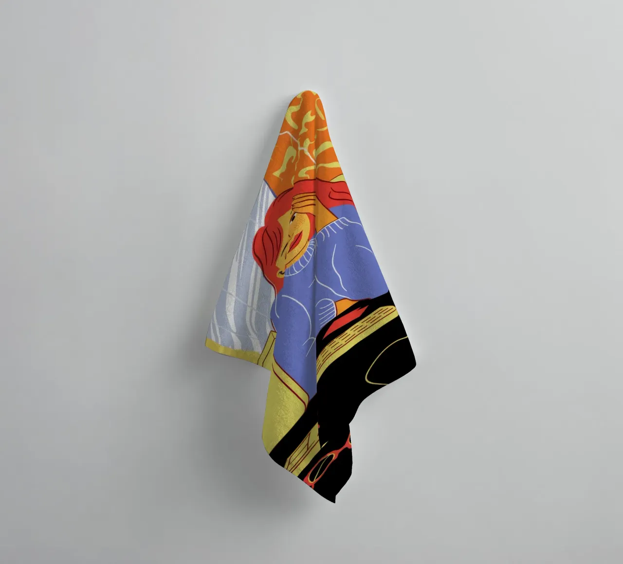 Midnight Coding Glow towel by Giant Foxs