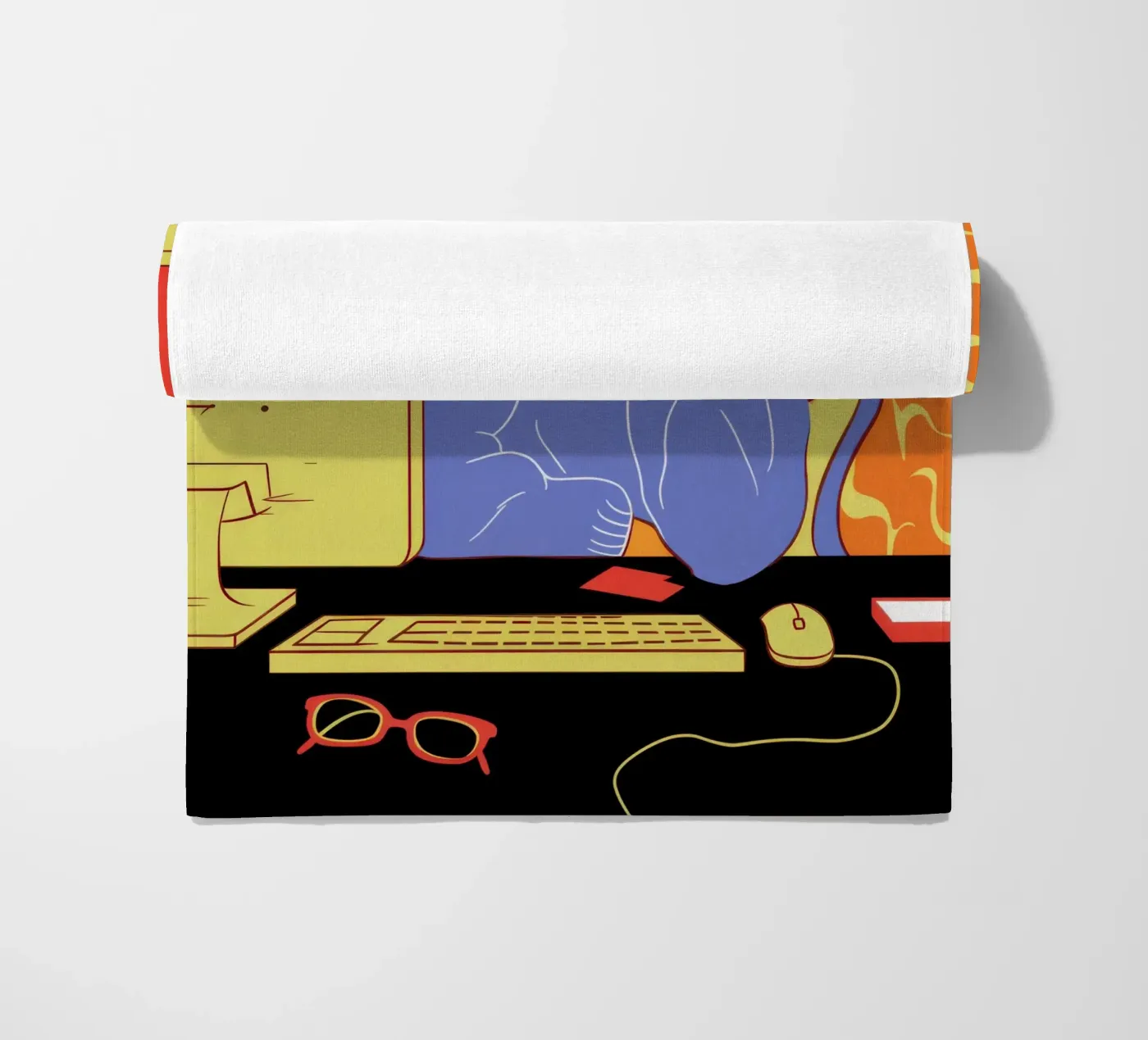 Midnight Coding Glow serviette de plage de Giant Foxs