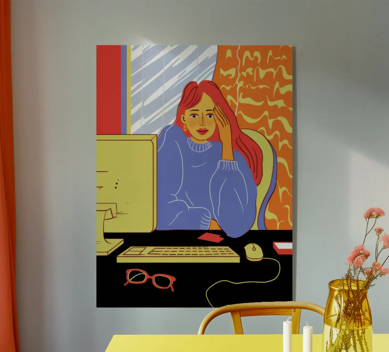 Mitternachtscodierung Glühen Acryl-Glas von Giant Foxs