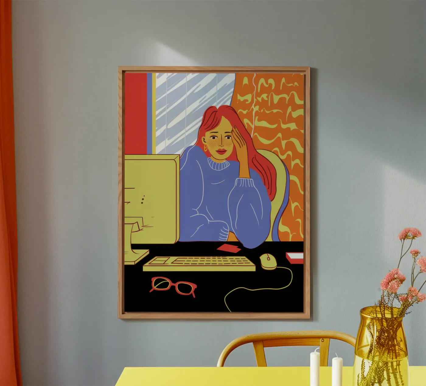 Midnight Coding Glow forex-plaat van Giant Foxs