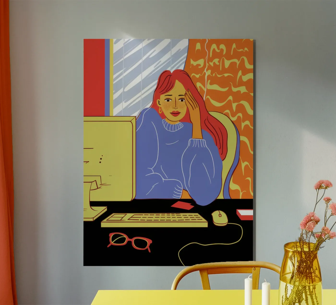 Midnight Coding Glow forex-plaat van Giant Foxs