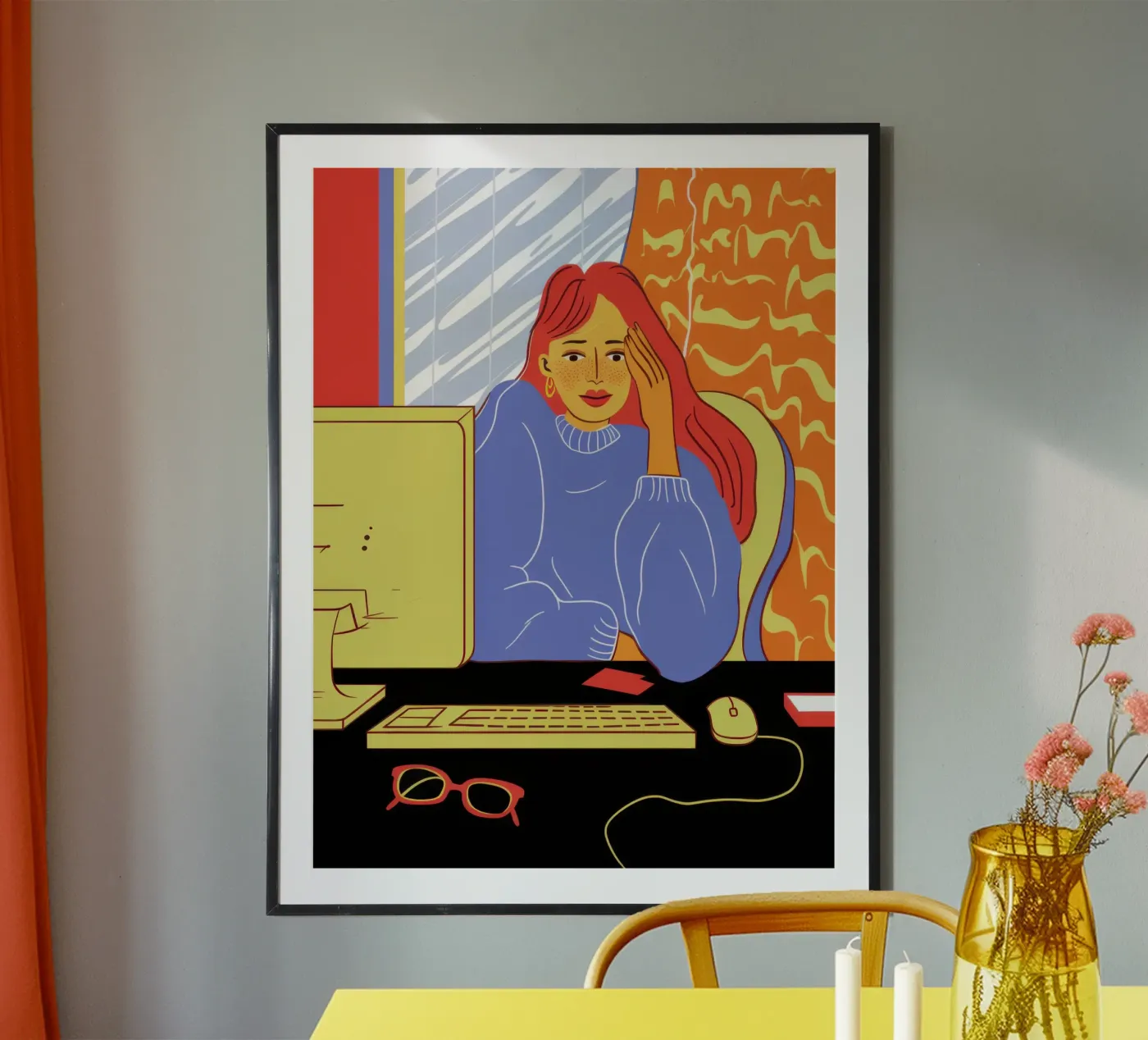 Midnight Coding Glow poster by Giant Foxs