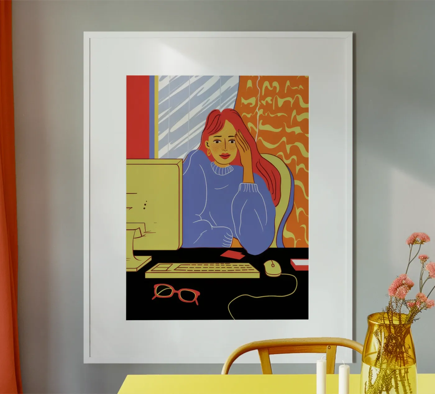 Midnight Coding Glow poster by Giant Foxs