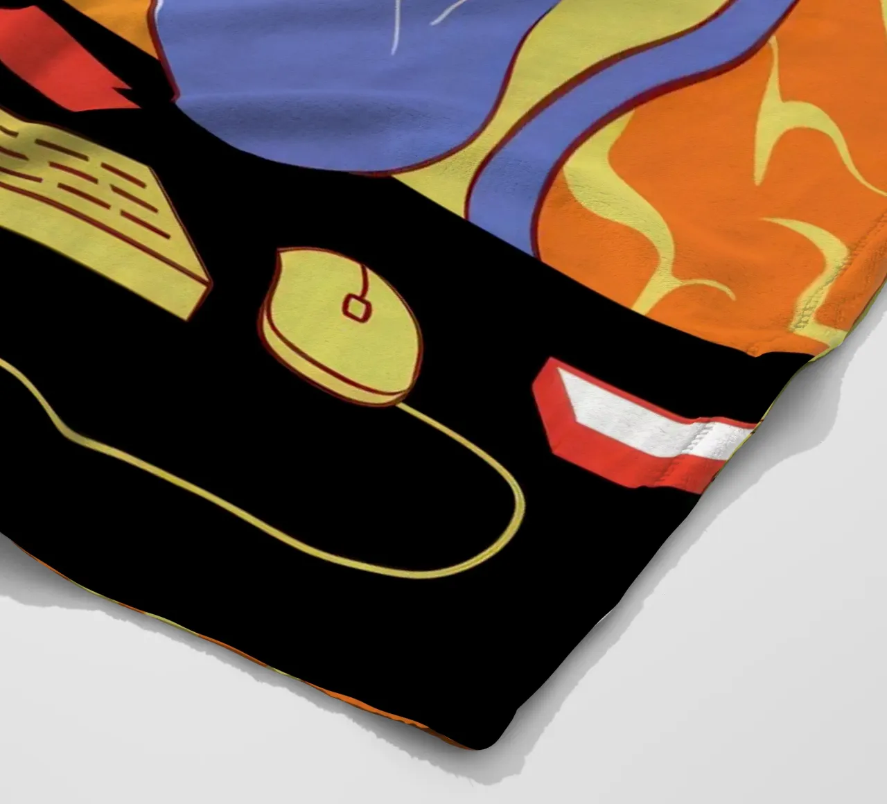 Mitternachtscodierung Glühen Fleecedecke von Giant Foxs