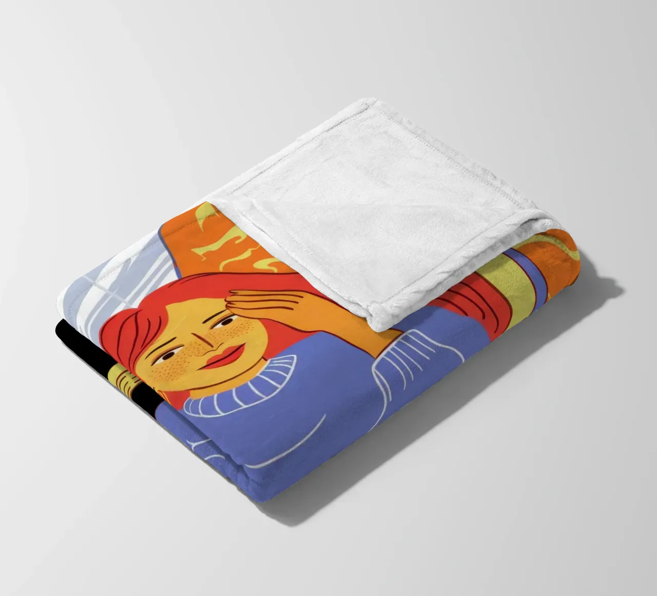 Mitternachtscodierung Glühen Fleecedecke von Giant Foxs