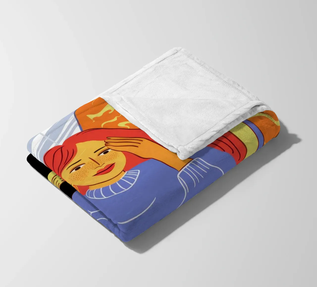 Mitternachtscodierung Glühen Fleecedecke von Giant Foxs