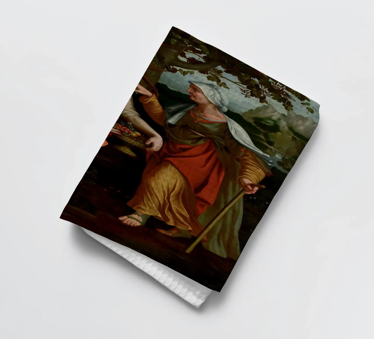 Italian Vinci Paintings and drawings tea towel by Susanprint