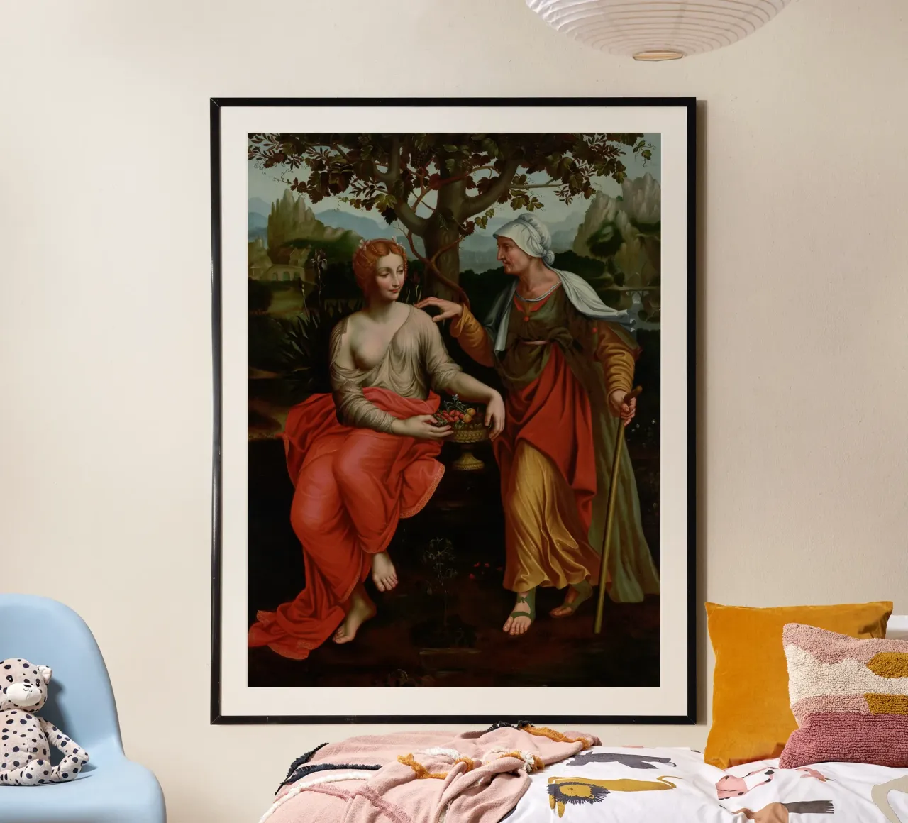 Vinci italiano Dipinti e disegni poster con telaio in alluminio da Susanprint