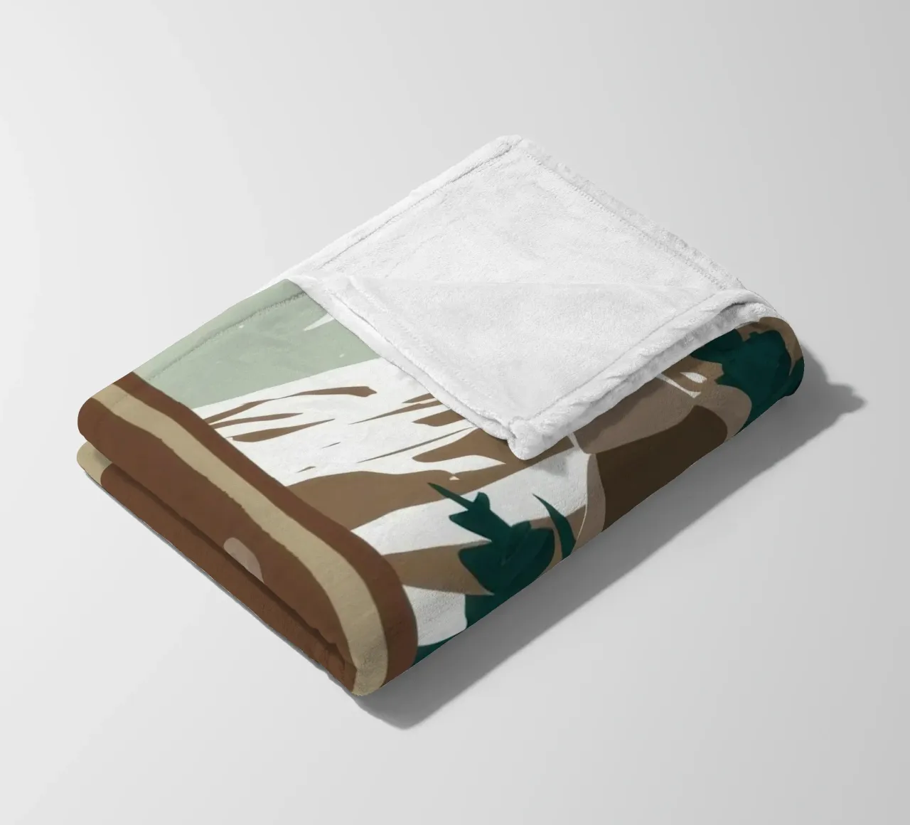 Wintry Window Contemplation fleece blanket by Giant Foxs