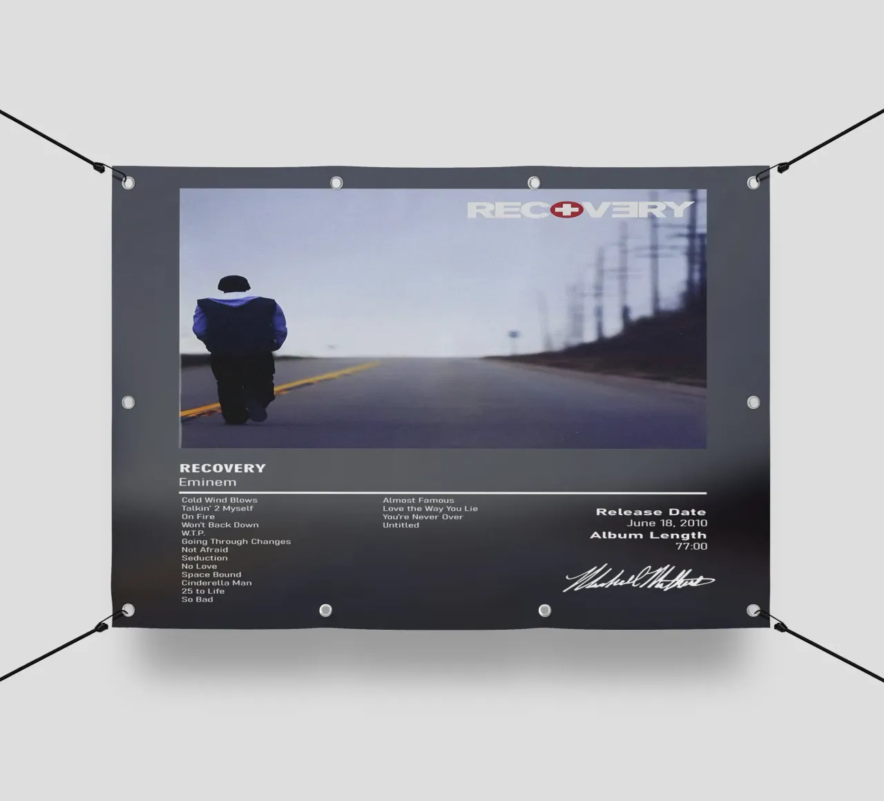 Recovery (2010) by Eminem telo in pvc da DGUnder