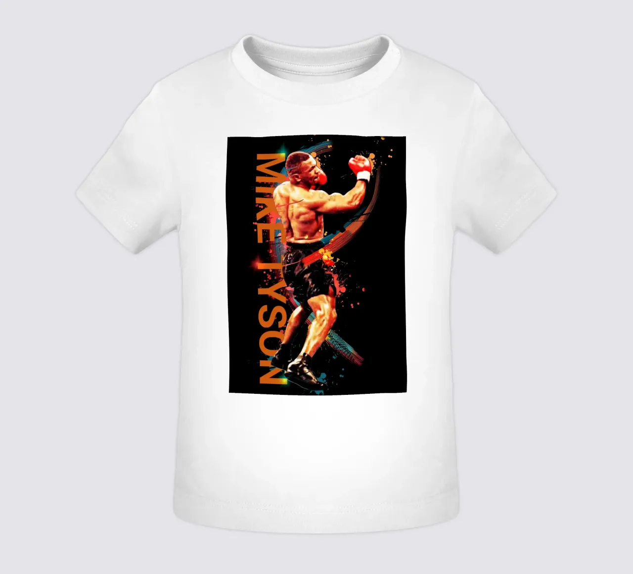 Mike Tyson boxing legend maglietta neonato da Lembayung art