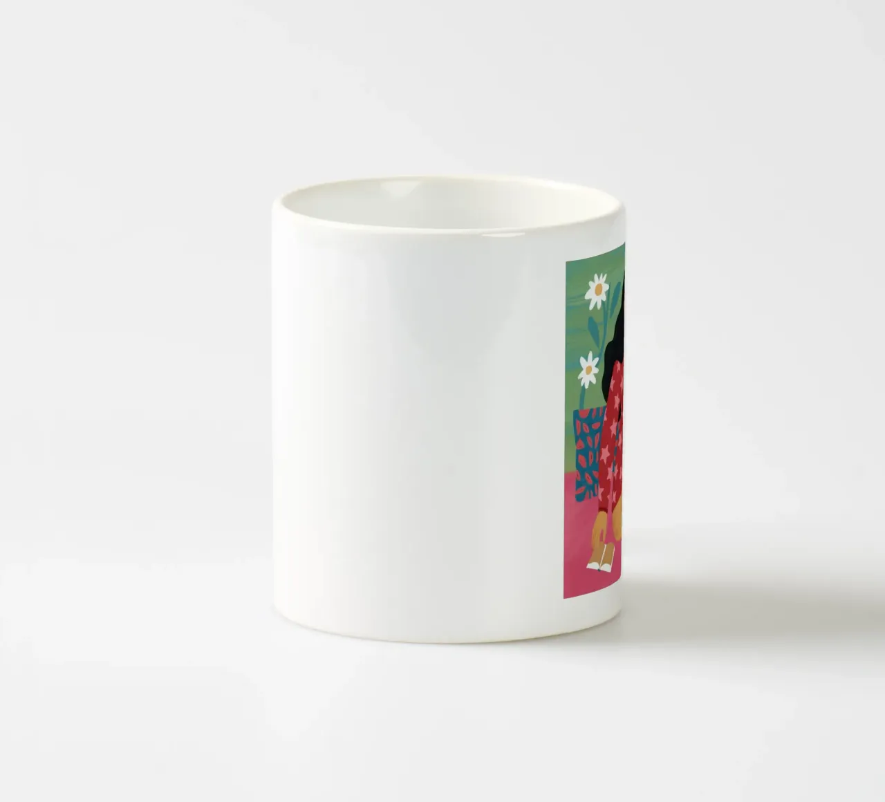 Abbraccio floreale felino tazza in ceramica da Giant Foxs