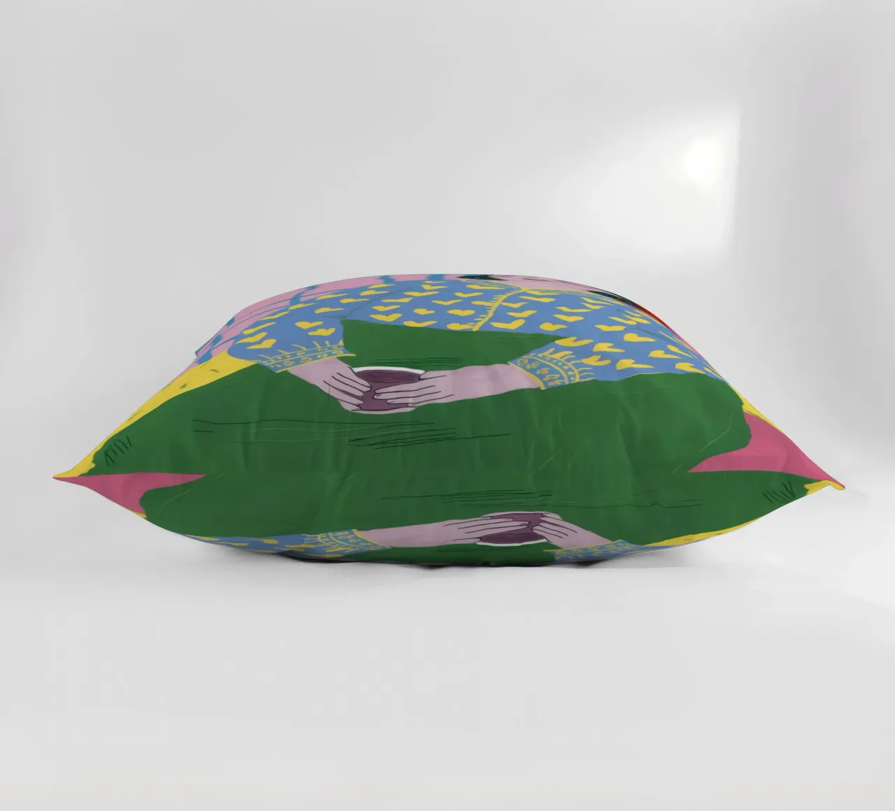 Pensive Patterned Poise decorative cushion by Monuments Fire