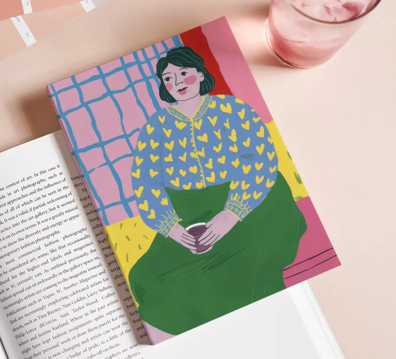 Pensive Patterned Poise notebook by Monuments Fire