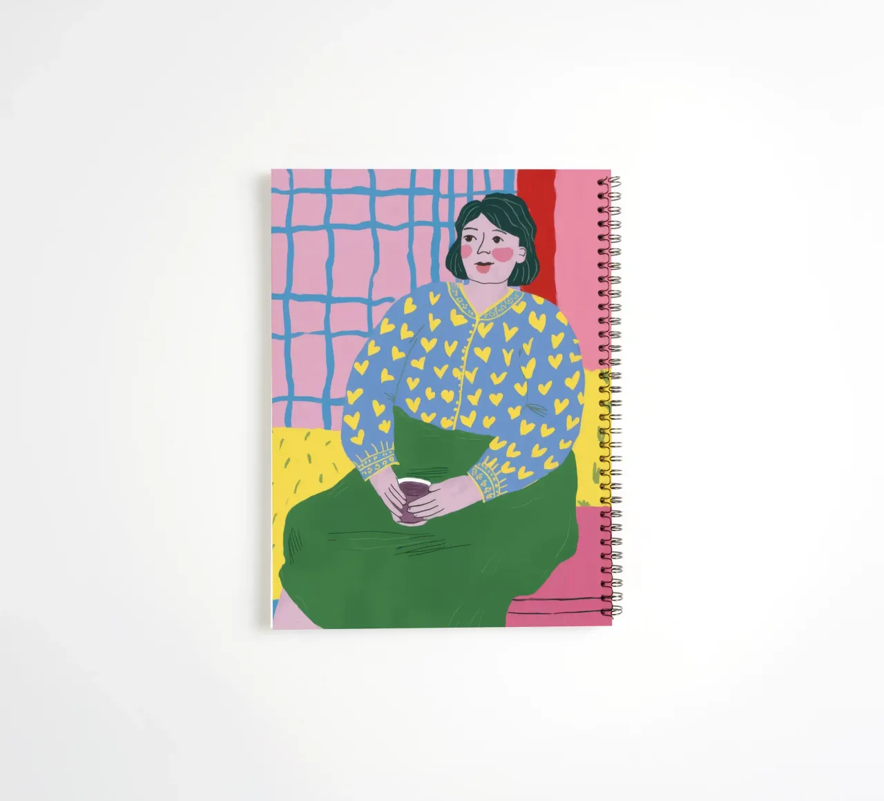 Pensive Patterned Poise spiral notebook by Monuments Fire