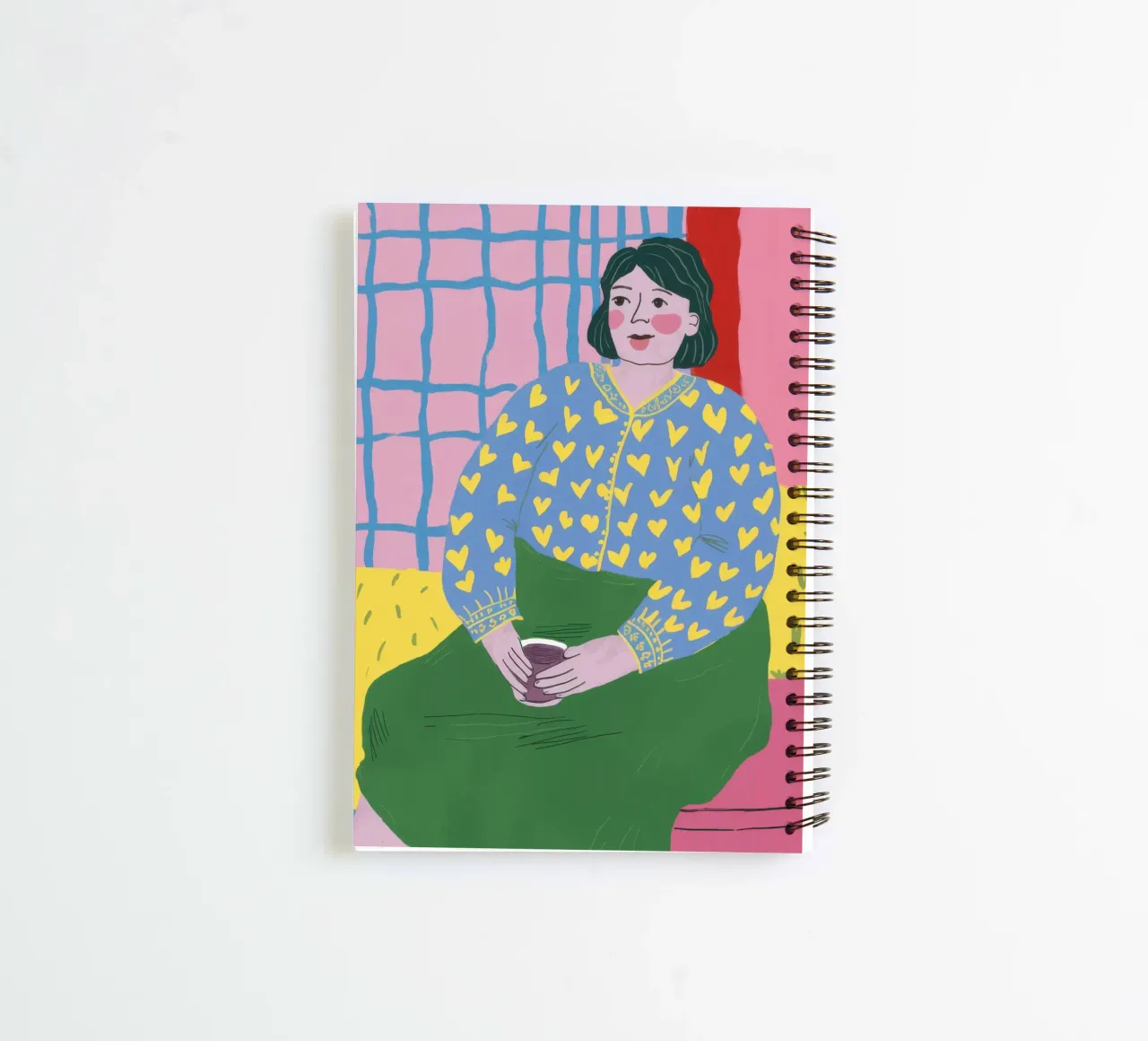 Pensive Patterned Poise spiral notebook by Monuments Fire