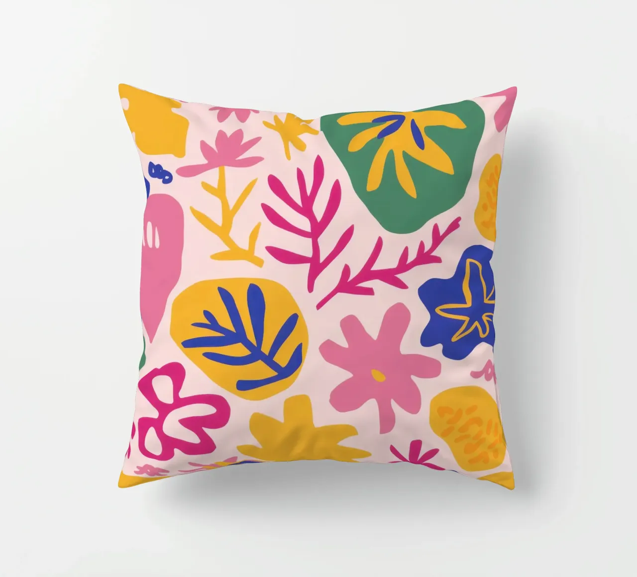 Playful Petal Pattern decorative cushion by Reds Jays