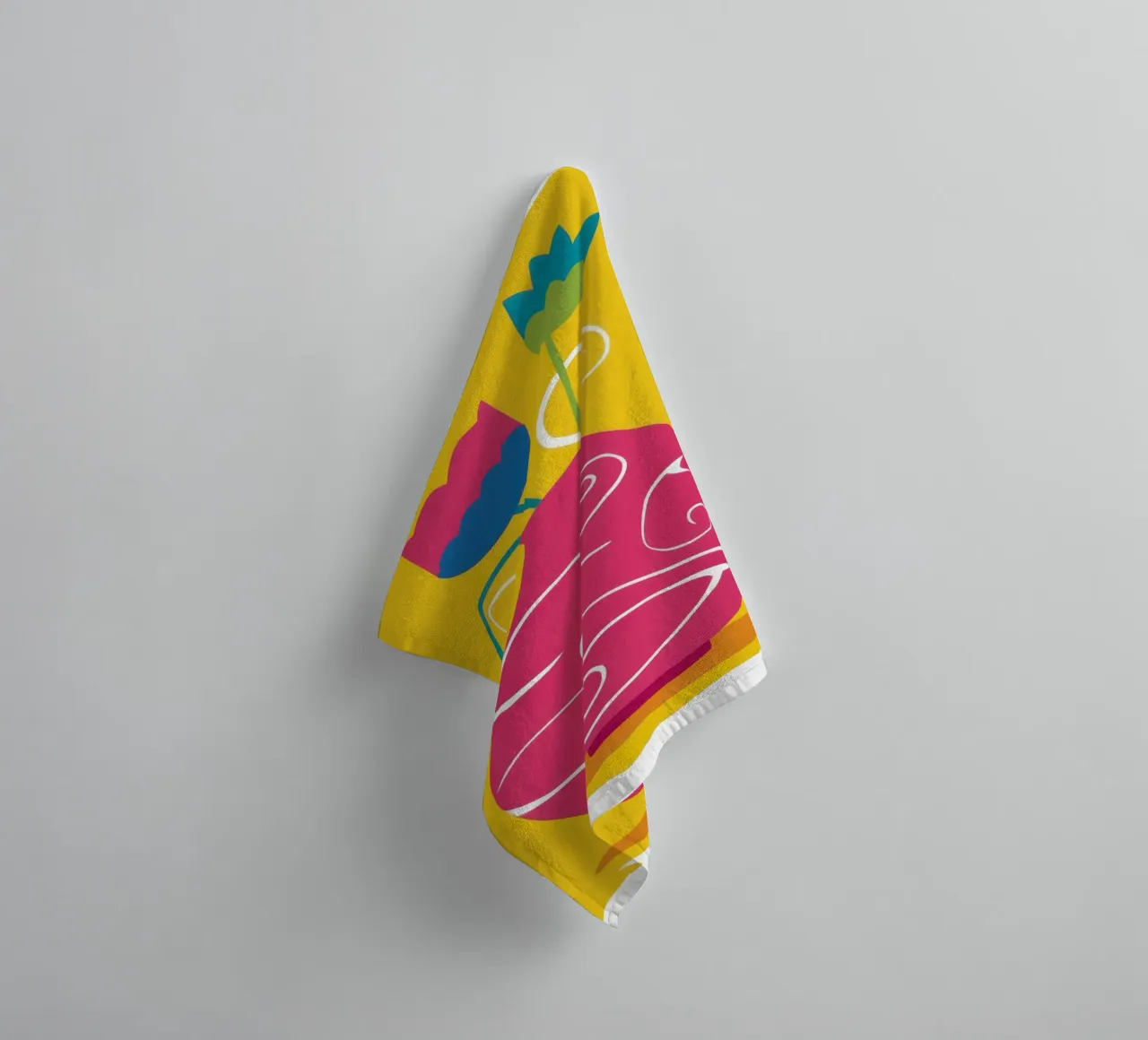 Psychedelic Tulip Joy towel by Giant Foxs