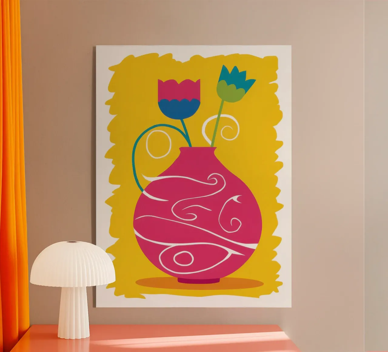 Tulipán psicodélico Joy metacrilato de Giant Foxs