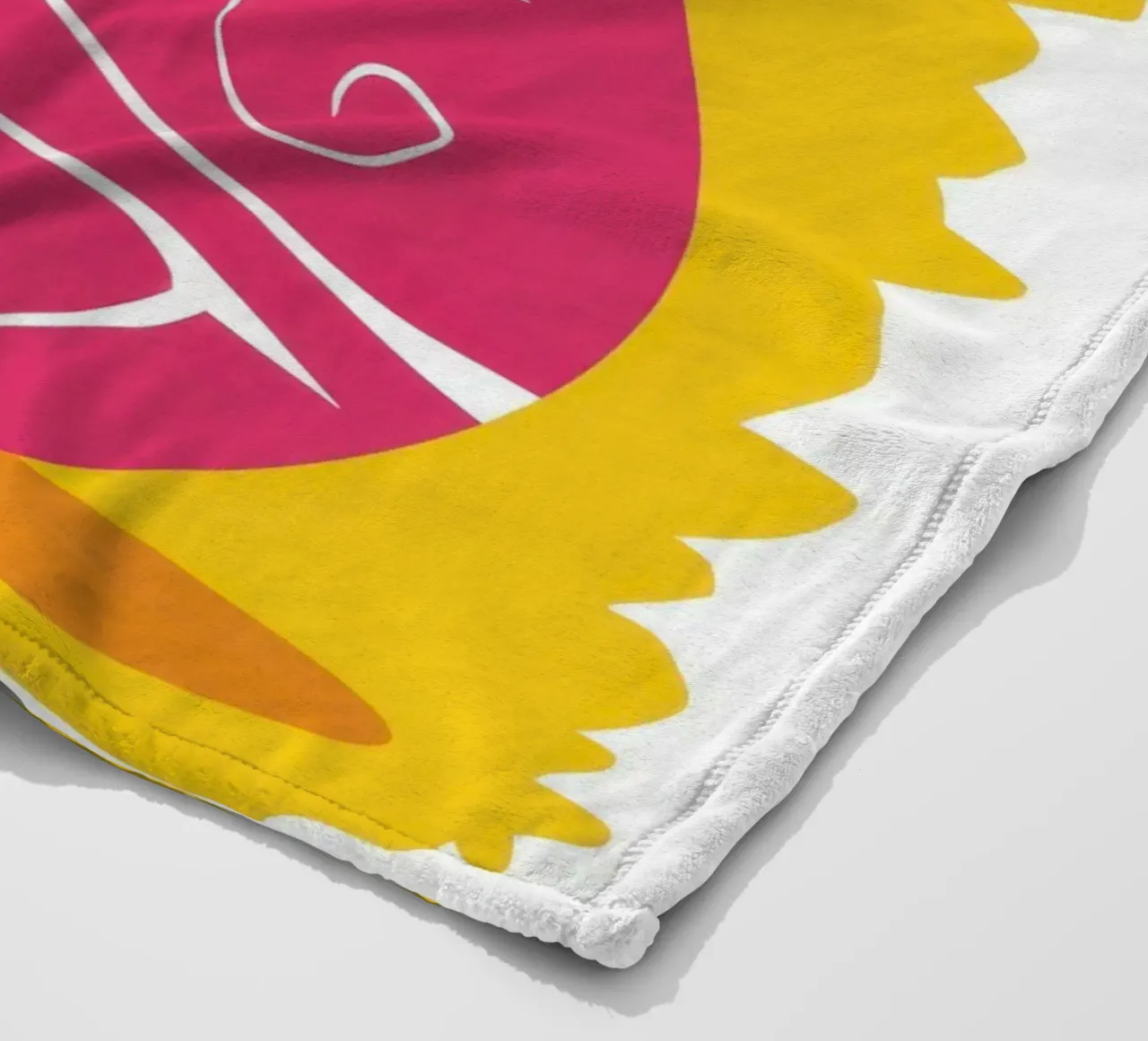 Psychedelic Tulip Joy fleece blanket by Giant Foxs