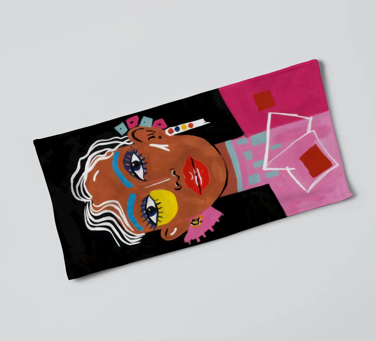 Chromatic Cosmic Muse towel by Monuments Fire