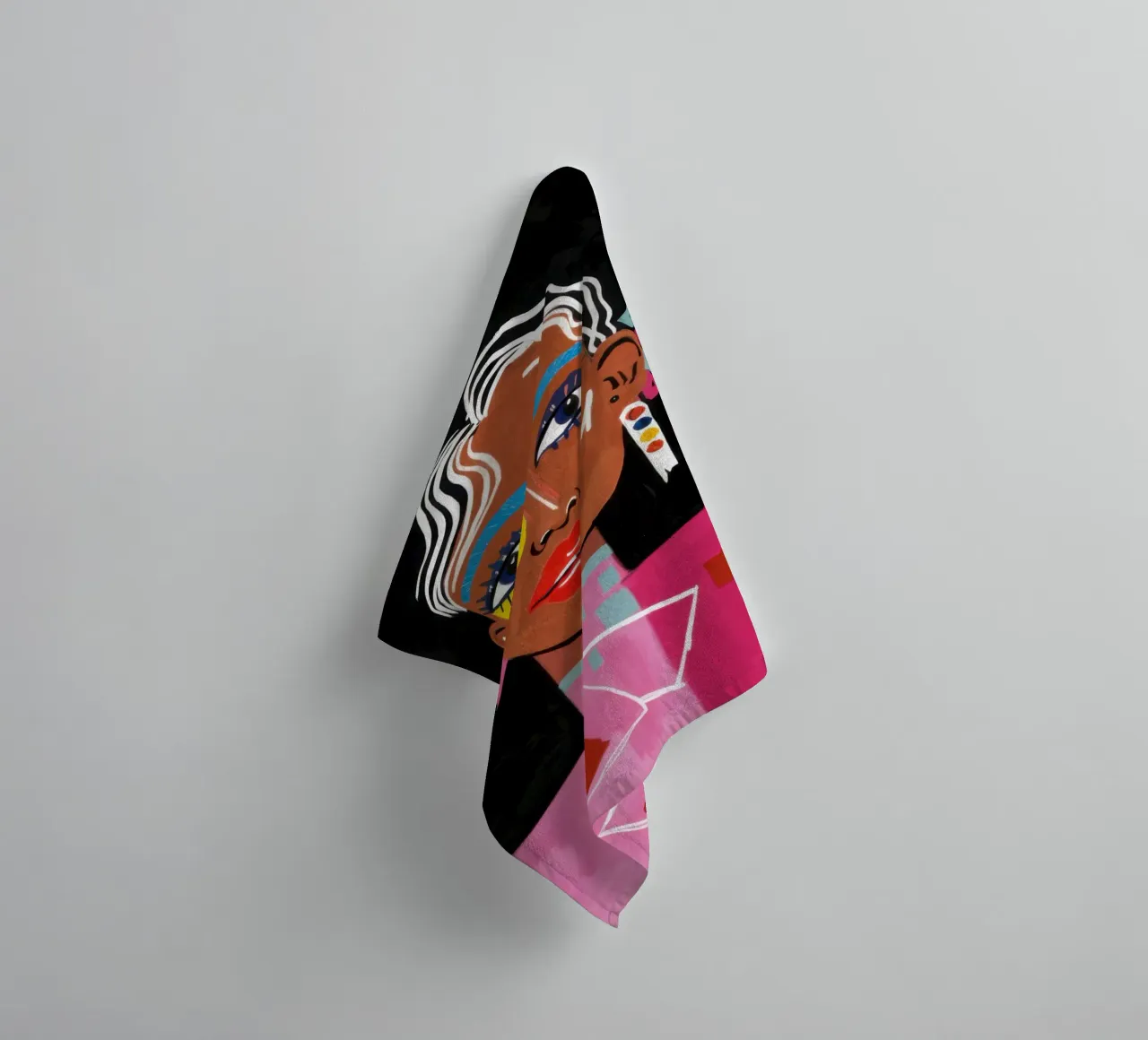 Chromatic Cosmic Muse towel by Monuments Fire