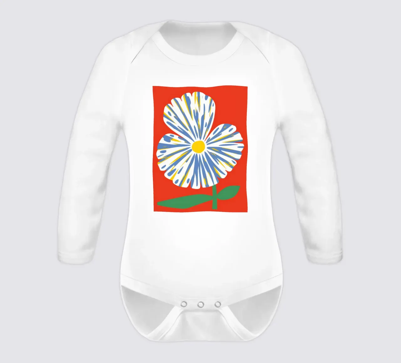 Sguardo grafico di Anemone body neonato maniche lunghe da Rain Balance