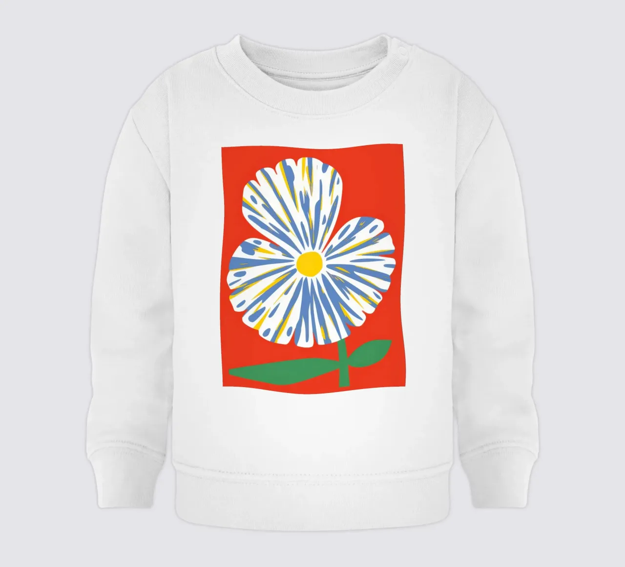 Sguardo grafico di Anemone felpa neonato da Rain Balance