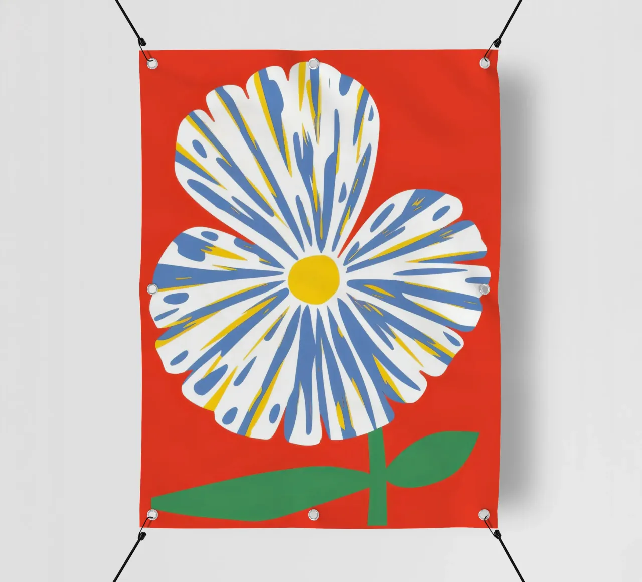 Sguardo grafico di Anemone telo in pvc da Rain Balance