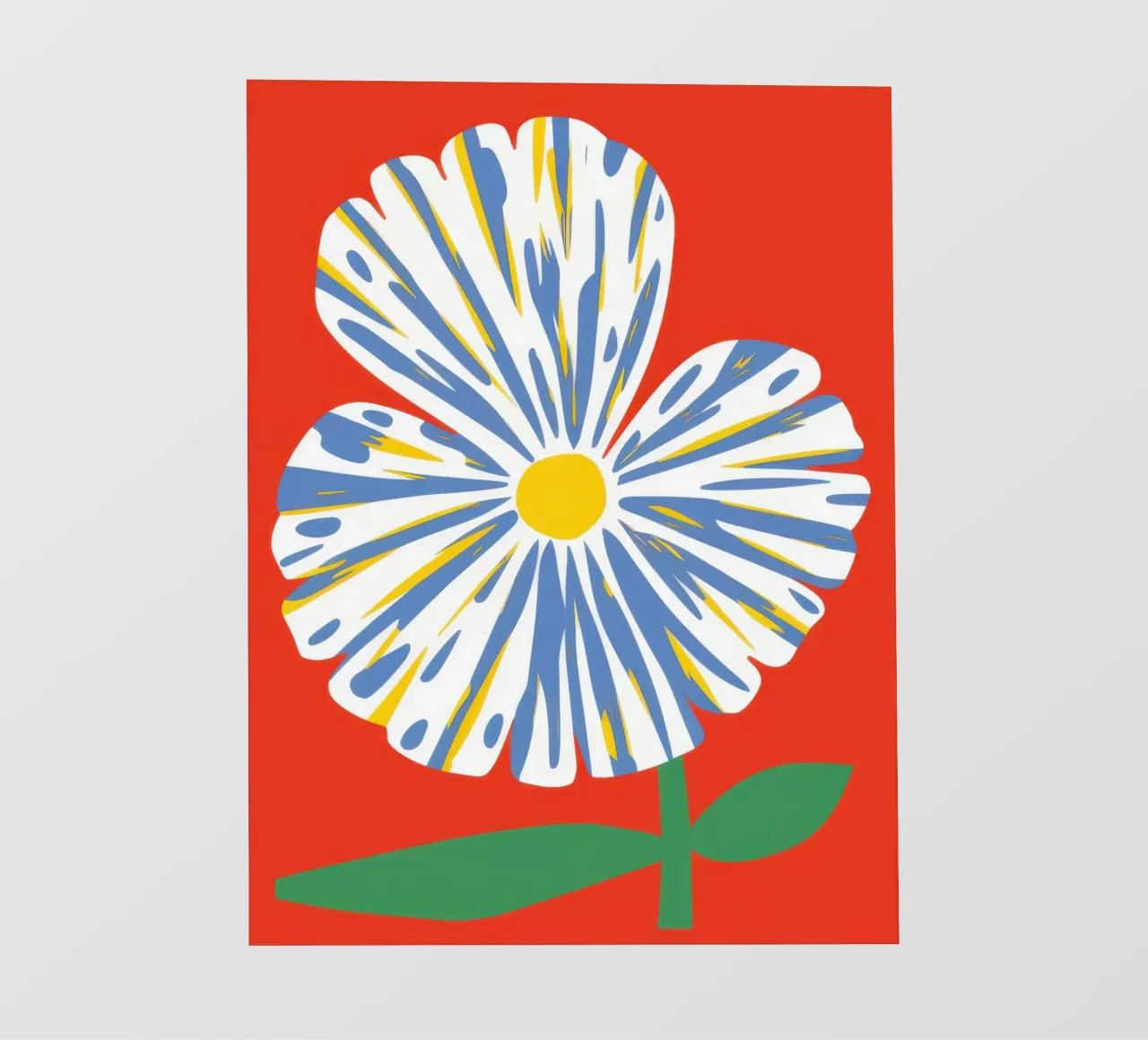 Sguardo grafico di Anemone telo in pvc da Rain Balance