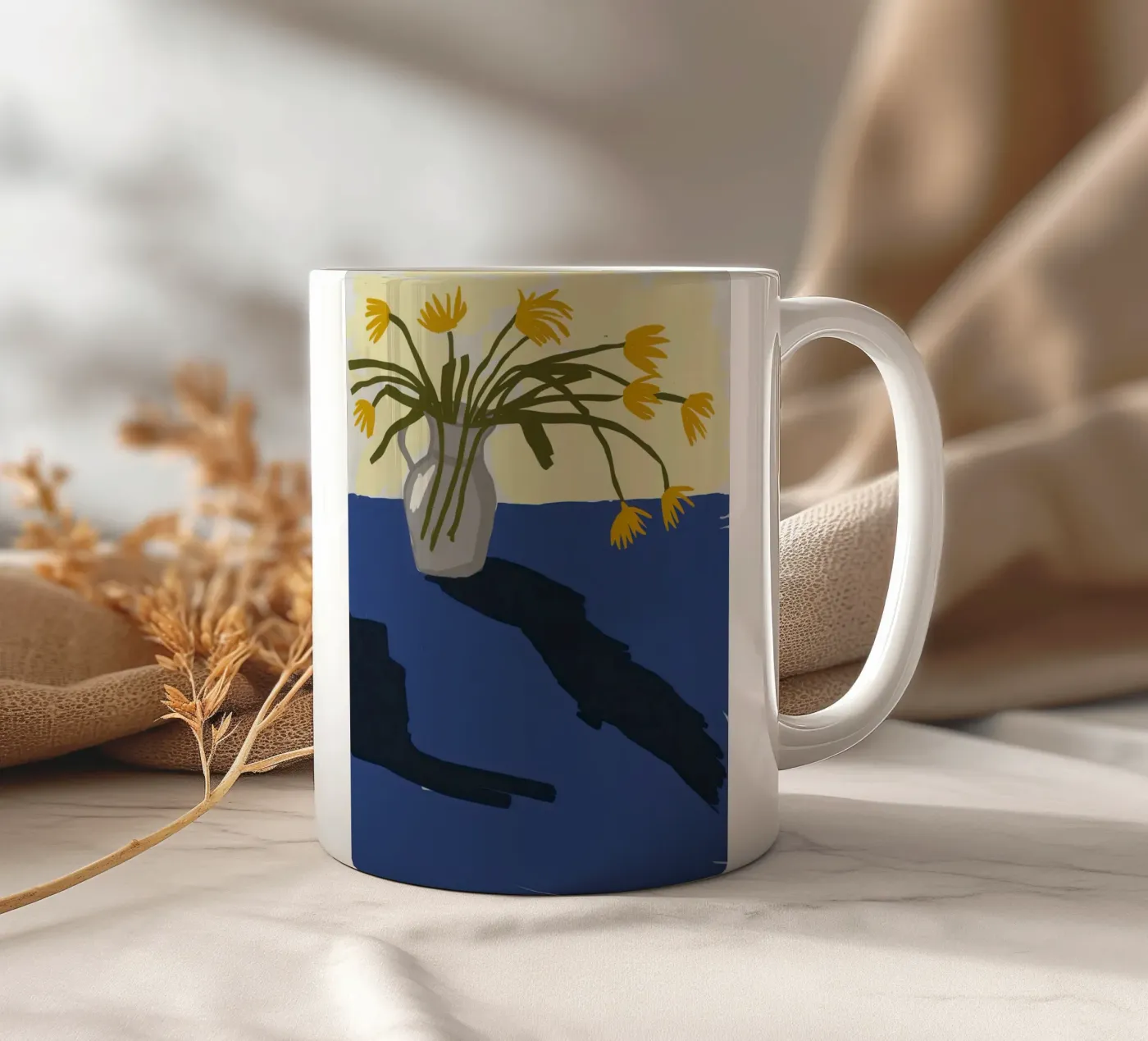 Sunlit Shadow Play ceramic mug by Giant Foxs