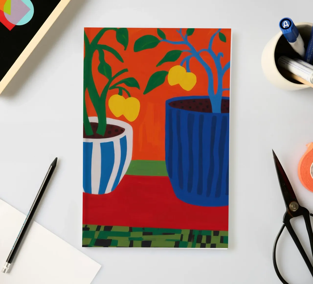 Patio Tomato Twins notebook by Rain Balance