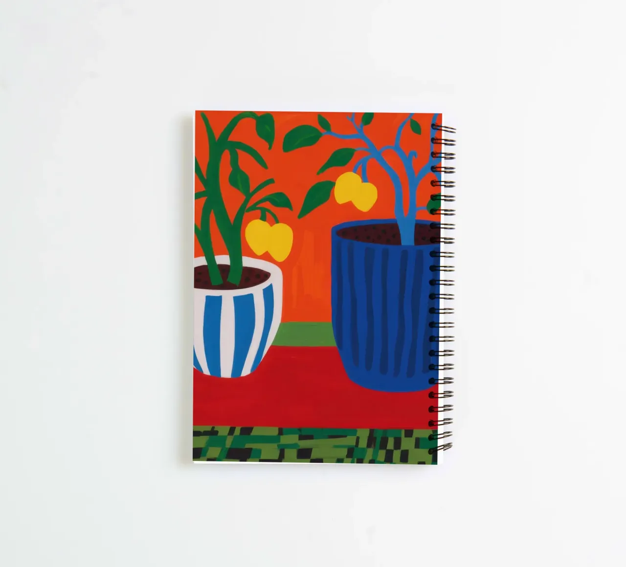 Patio Tomato Twins spiral notebook by Rain Balance
